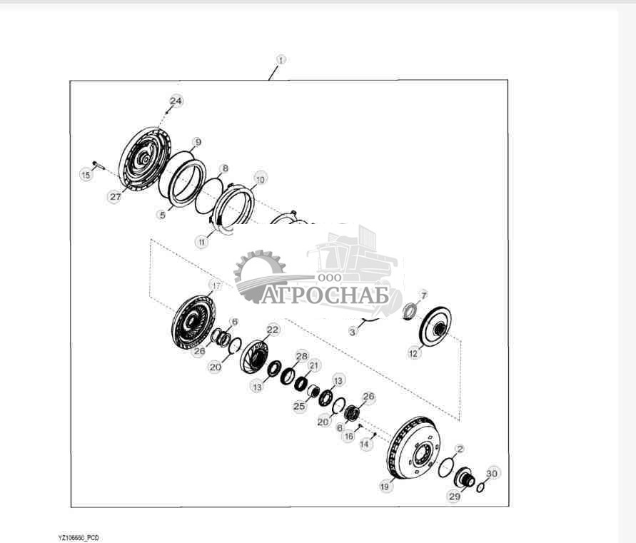 YZ106660 Гидротрансформатор 